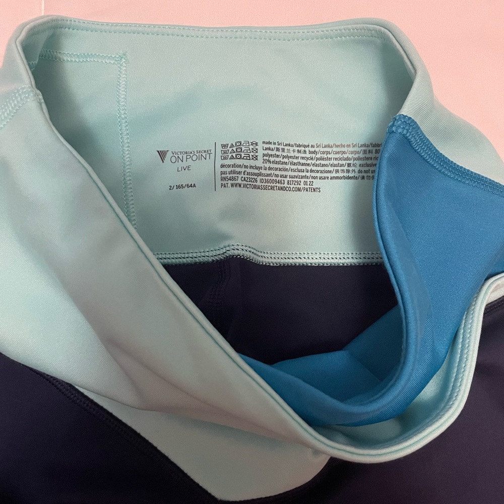Navy Aqua & Teal On Point Leggings